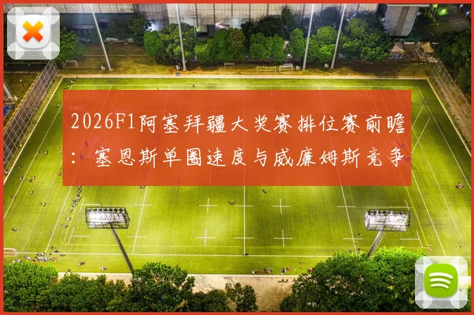 2026F1阿塞拜疆大奖赛排位赛前瞻：塞恩斯单圈速度与威廉姆斯竞争力分析
